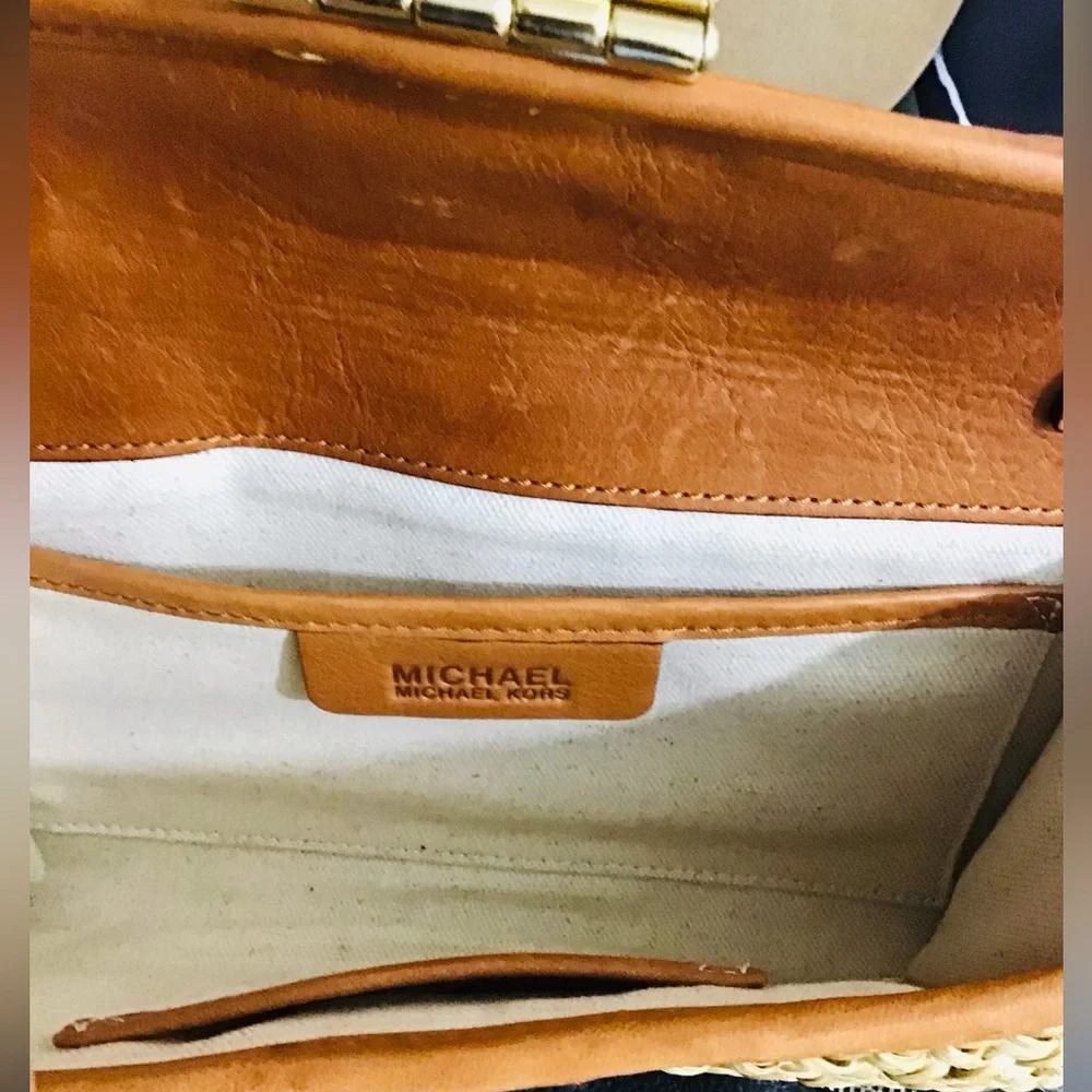 Michael Kors Santorini Straw Clutch - Picture 10 of 13